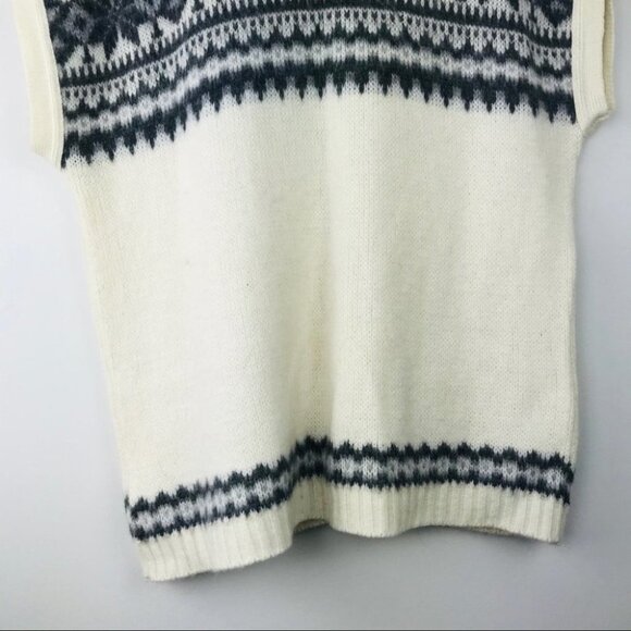 Ice Castles Drops Design  cap sleeve white cardigan size M - Picture 13 of 14